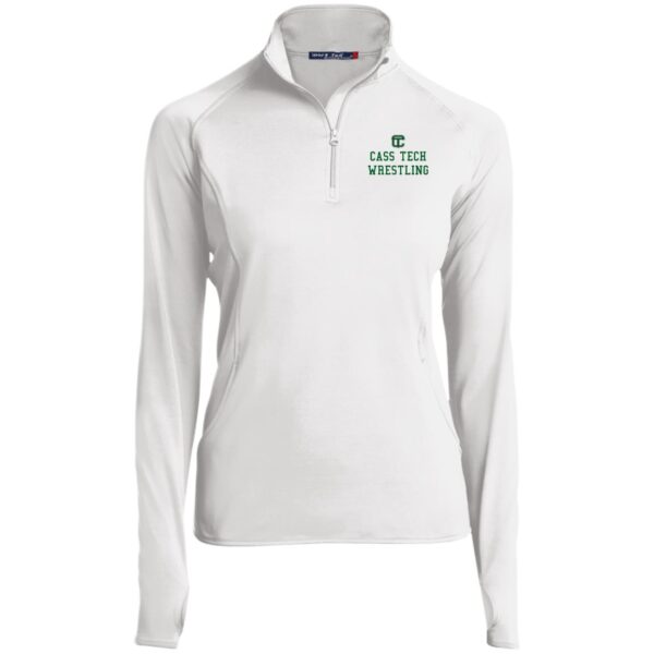 Women's 3/4 Zip Cadet Collar - Image 3