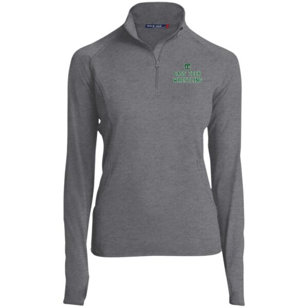 Women's 3/4 Zip Cadet Collar - Image 5