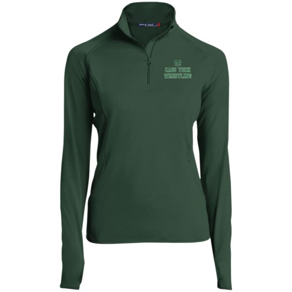 Women's 3/4 Zip Cadet Collar - Image 4