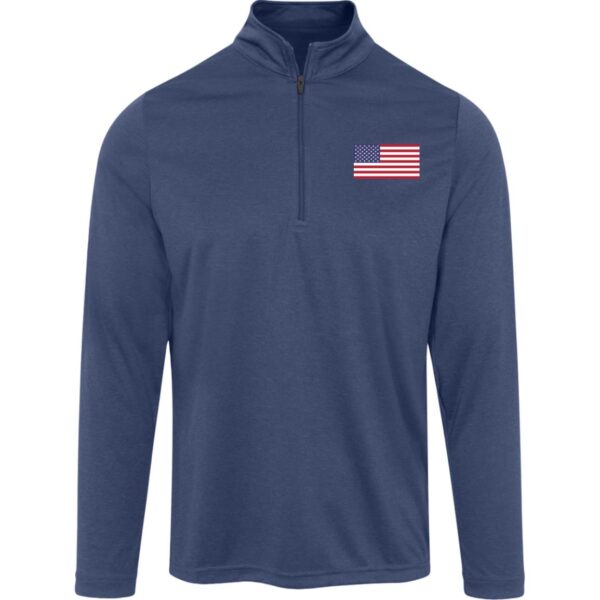 America 3/4 Heather Zip