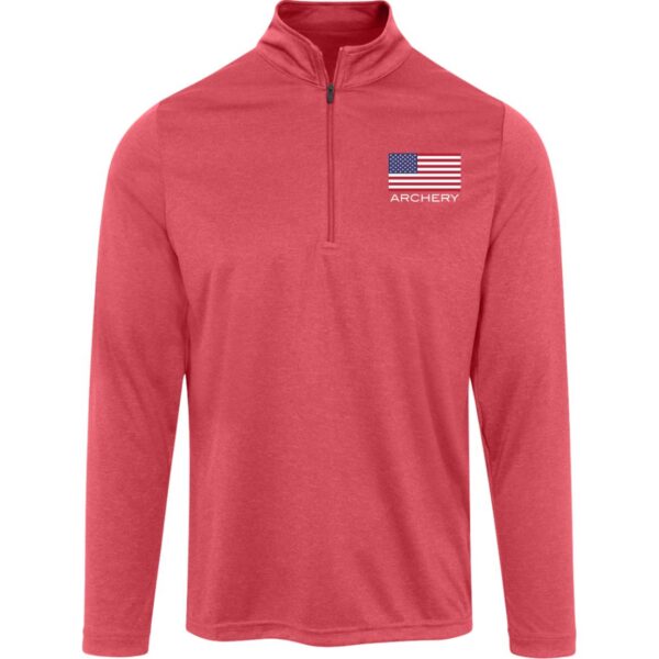 American Archery 3/4 Heather Zip - Image 6