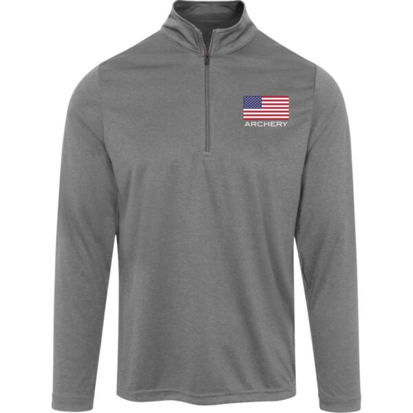 American Archery 3/4 Heather Zip - Image 2