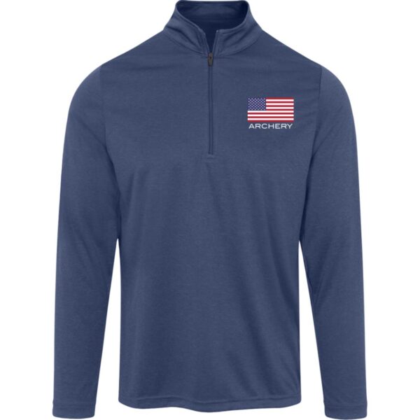 American Archery 3/4 Heather Zip - Image 3