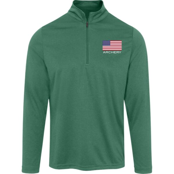 American Archery 3/4 Heather Zip - Image 4