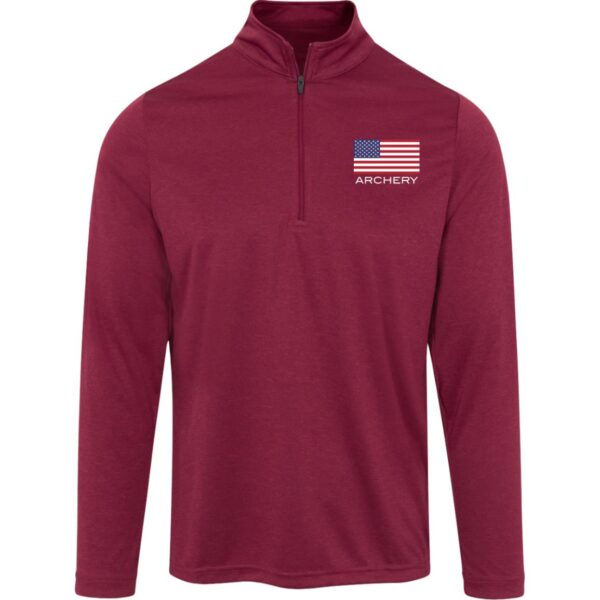 American Archery 3/4 Heather Zip - Image 5