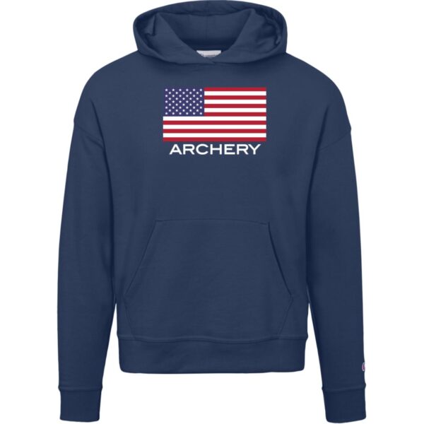 American Archery Champion Womens Powerblend Hoodie - Image 2