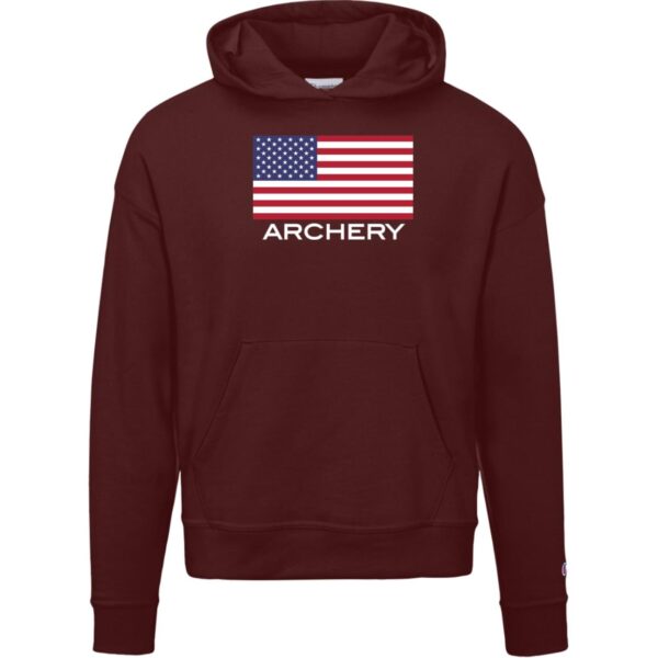 American Archery Champion Womens Powerblend Hoodie - Image 3