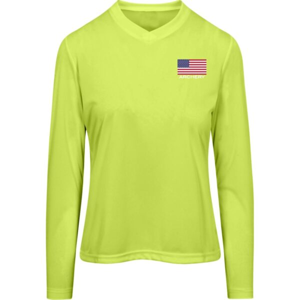 American Archery Women's Long Sleeve Workout Tee - Image 2