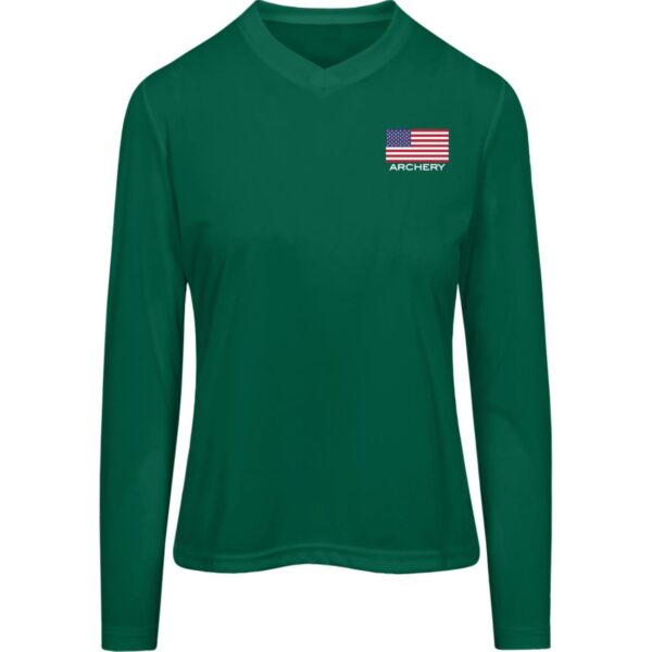 American Archery Women's Long Sleeve Workout Tee - Image 4