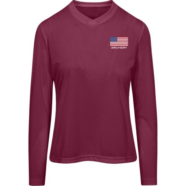 American Archery Women's Long Sleeve Workout Tee - Image 7