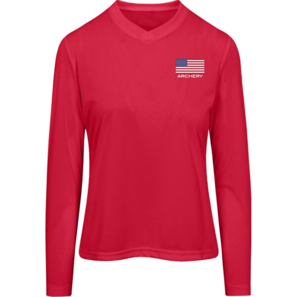 American Archery Women's Long Sleeve Workout Tee - Image 8