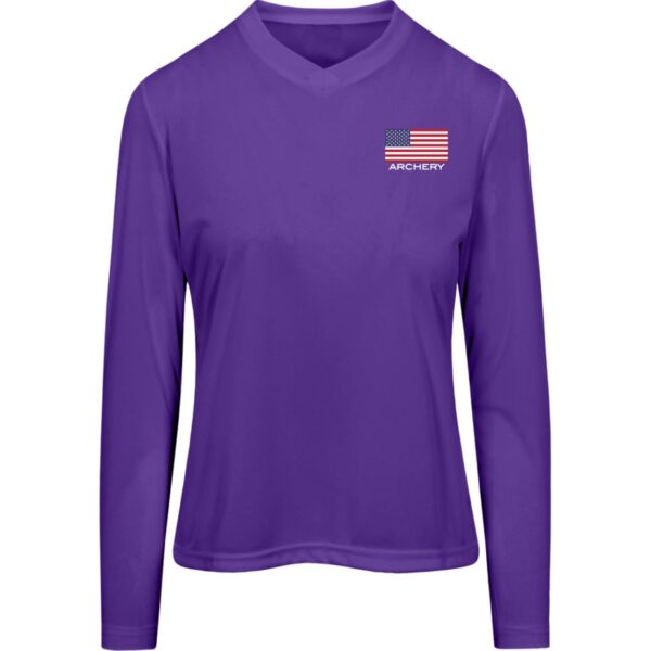 American Archery Women's Long Sleeve Workout Tee - Image 9