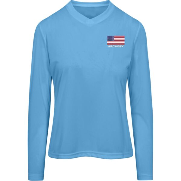 American Archery Women's Long Sleeve Workout Tee - Image 6