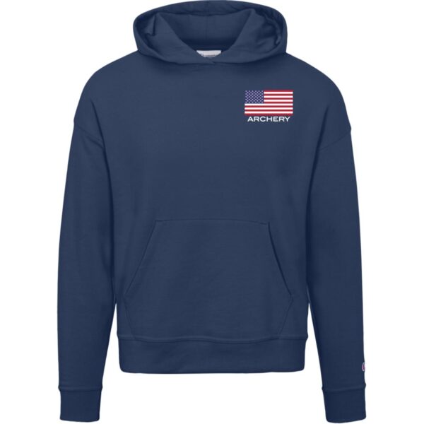 American Archery Champion Womens Powerblend Hoodie - Image 2