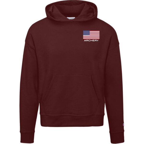 American Archery Champion Womens Powerblend Hoodie - Image 3