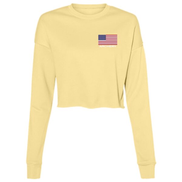 American Archery Women's Cropped Fleece Crew - Image 5