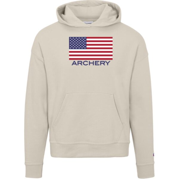 American Archery Champion Womens Powerblend Hoodie - Image 2